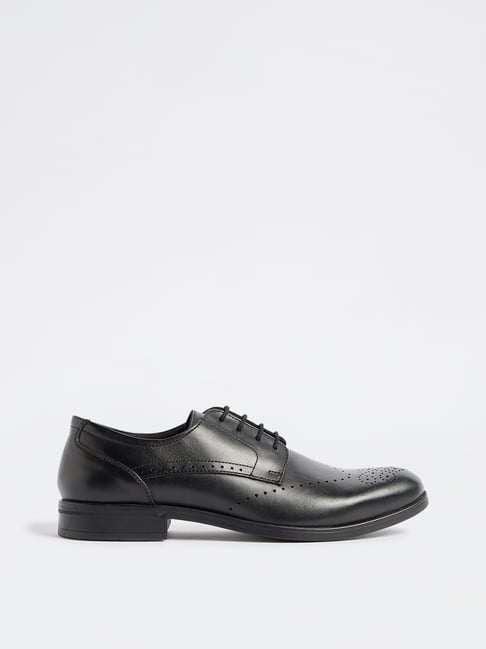 SOLEPLAY by Westside Black Perforated Dennis Shoes