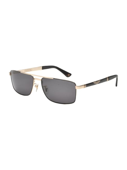 Police Black Square Sunglasses For Men-picture-38