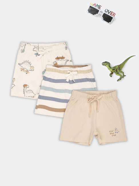 Pantaloons Baby Boys Sirocco Regular Fit Printed Shorts - Pack of 3