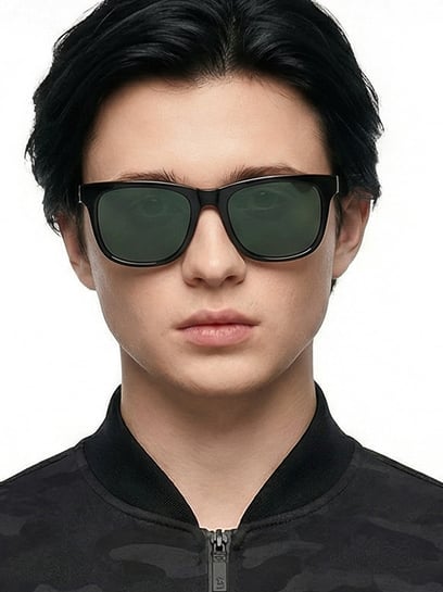 Buy John Jacobs 152259 Green Polarized Wayfarer Online At Best