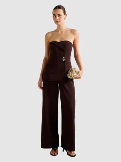Joanna Strapless Foldover Jumpsuit