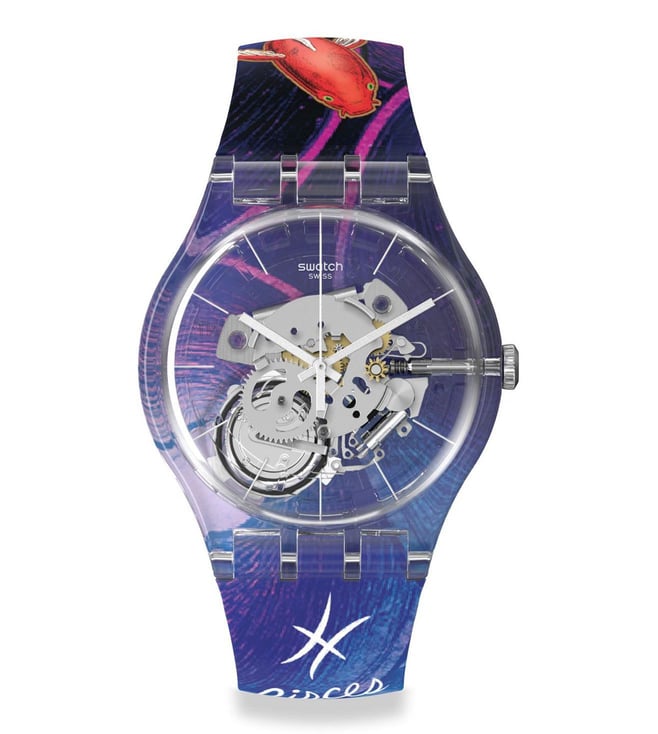 Buy Swatch X You Canvas Zodiac Quartz Unisex 41 mm Online @ Tata