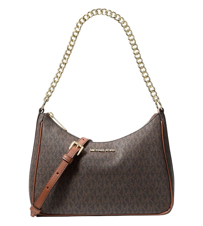 MICHEAL KORS ヒール Michael Kors Brown Jet Set Large Crossbody Bag