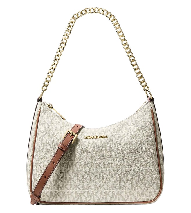 Michael Kors White Jet Set Large Crossbody Bag