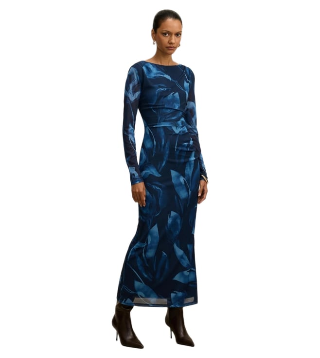 kia kimono maxi dress Baltic Born Womens Kia Kimono Maxi Dress | Deep Topaz Floral