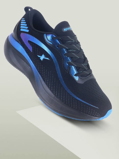 Sparx Men's SM 1102 Black & Blue Running Shoes-picture-11