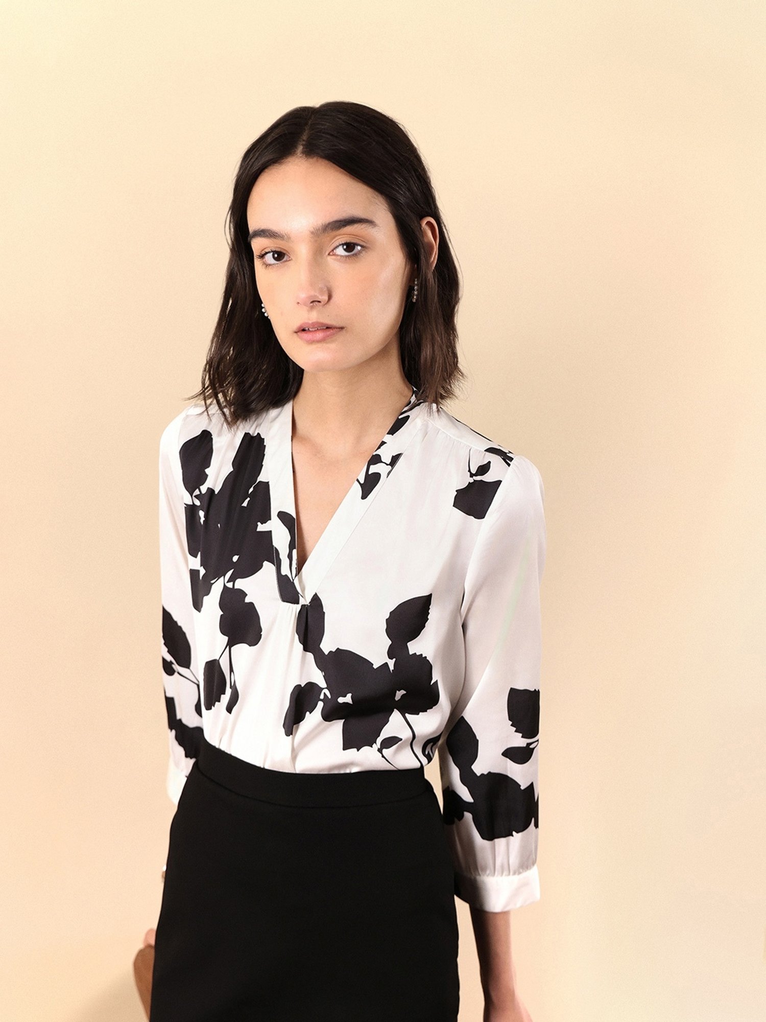 Buy Fablestreet White Floral Print Top for Women's Online @ Tata CLiQ
