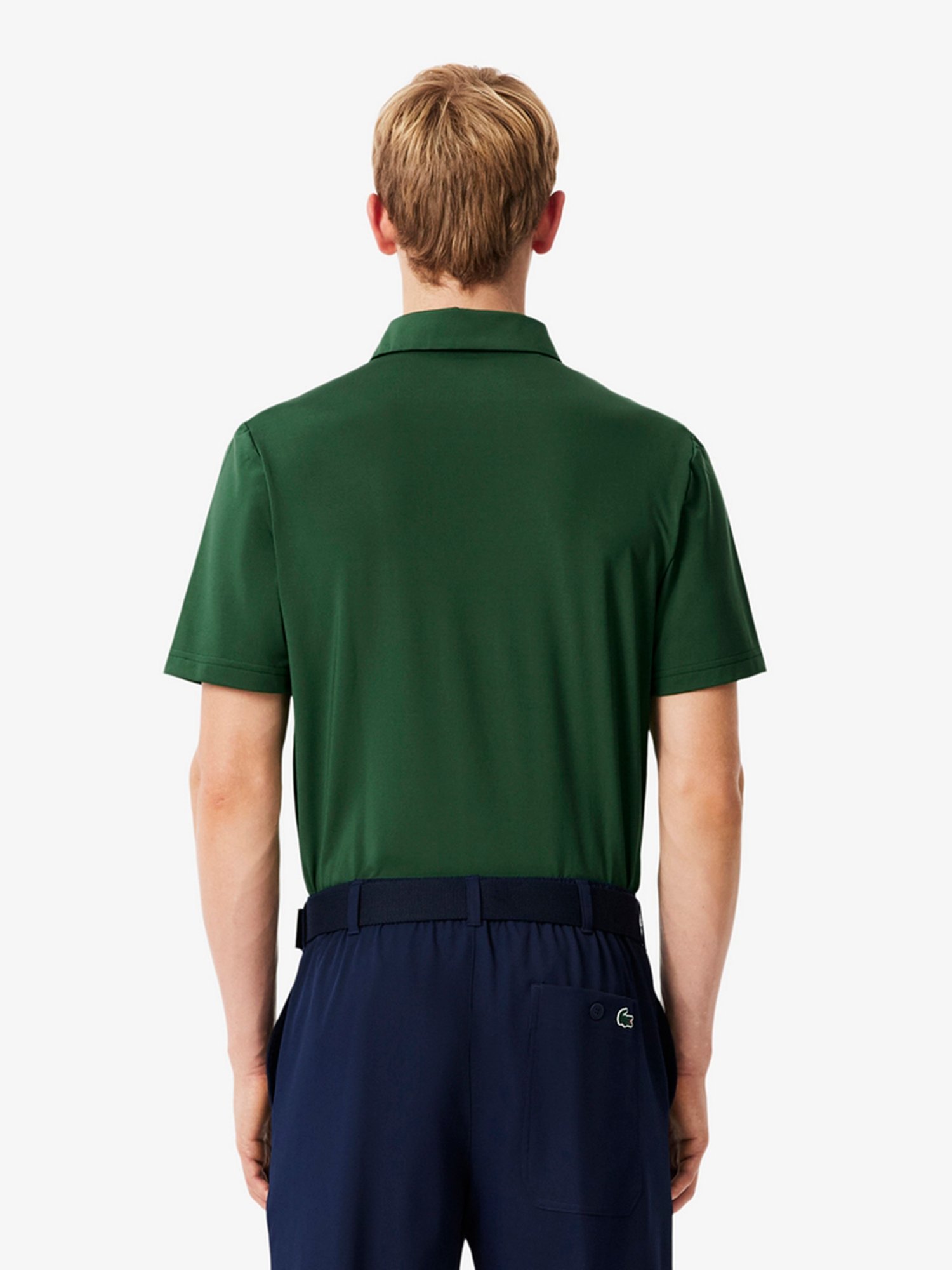 Lacoste Green Golf Colour-Block Regular Fit Polo T-Shirt