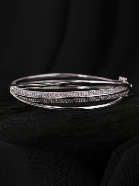 Buy The Real Effect London 800 Silver Bangle for Women Online At