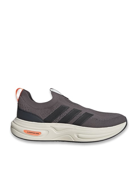 Adidas Cloud Foam Cuxxion - Sock Men's Brown Slip-On Shoes