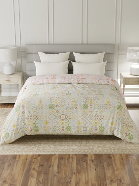 Layers Multicolor Cotton Printed 144 TC Double Comforter
