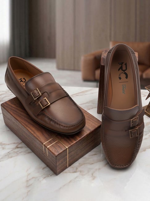 Ruosh Men's Valmero Dark Brown Loafers