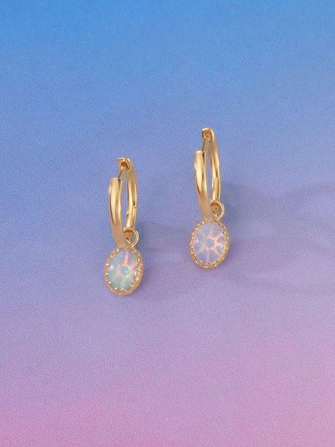Mia by Tanishq 14k (585) Yellow Gold Earrings for Women