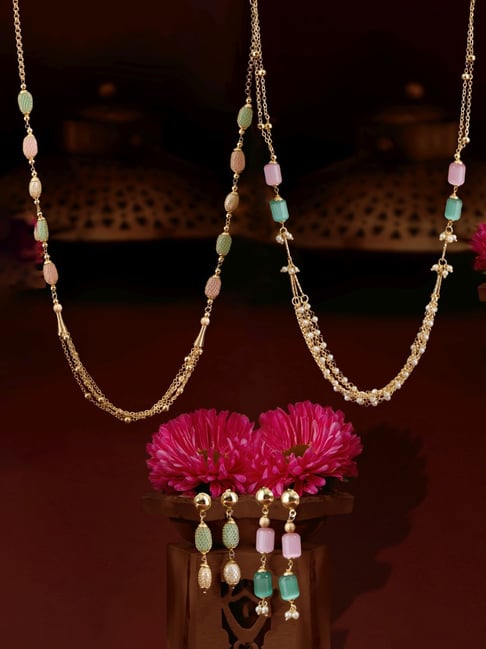 Zaveri Pearls Gold-Tone Plated Alloy Set for Women Pack of 2-picture-40