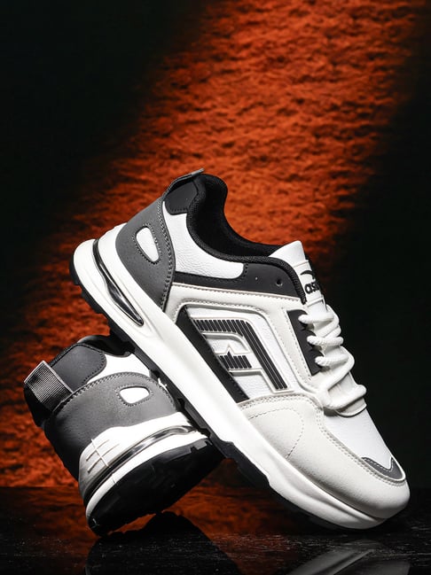 Asian Men's Python-10 White & Black Sneakers-picture-13