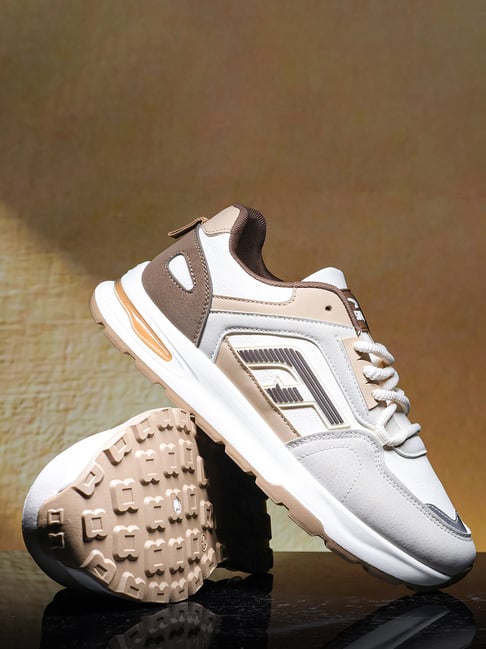 Asian Men's Python-10 Cream & Coffee Sneakers-picture-14