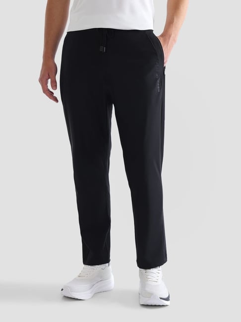 U.S. Polo Assn. Men's Black Slim Fit Solid Track Pants-picture-10