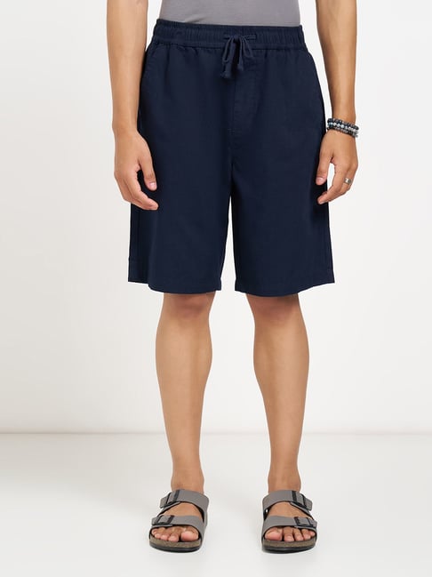 7 Alt By Pantaloons Night Sky Relaxed Fit Shorts-image-30