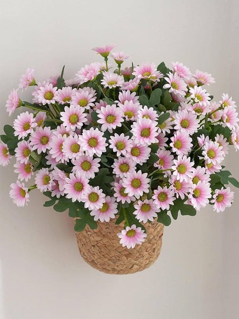 Art Street Artificial Pink Flowers Bunch Daisy Flowers for Home Living Room Valentine Day Decor