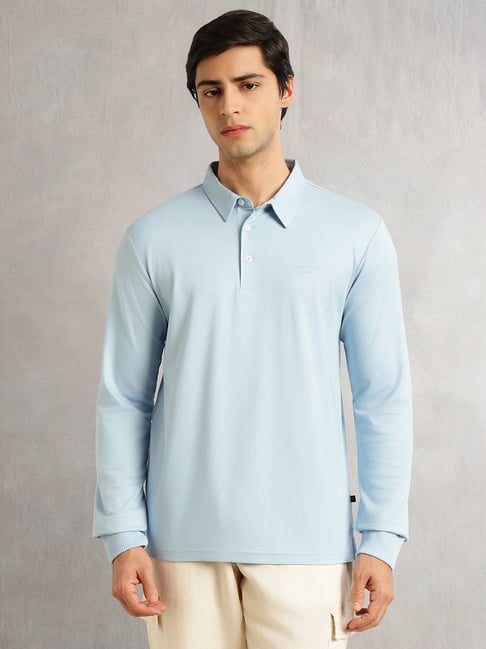Thomas Scott Blue Regular Fit Polo T-shirt-picture-10