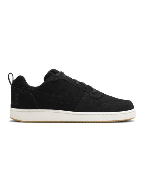 Nike Men's COURT BOROUGH LOW PREM Black & Sail Gum Light Brown Casual Sneakers-picture-40