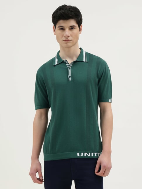 United Colors Of Benetton Green Cotton Regular Fit Polo T-Shirt-picture-18