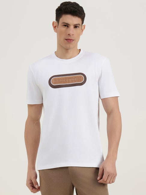United Colors Of Benetton White Cotton Relaxed Fit Printed T-Shirt-picture-28