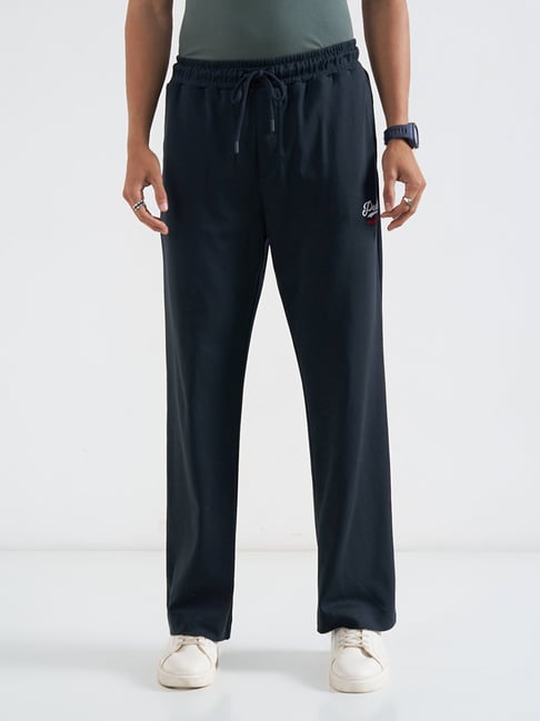SF Jeans By Pantaloons Black Relaxed Fit Printed Trackpants-picture-36