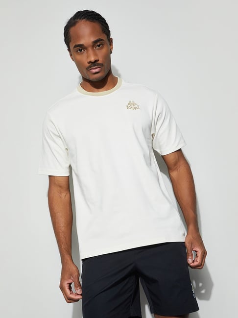 Kappa Beige Cotton Regular Fit T-Shirt-picture-10