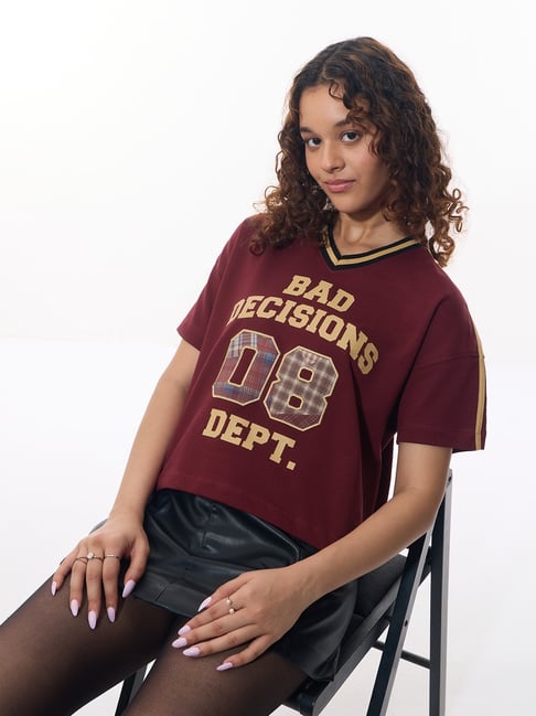 The Souled Store Tss Originals Bad Decisions Women Oversized T-Shirt