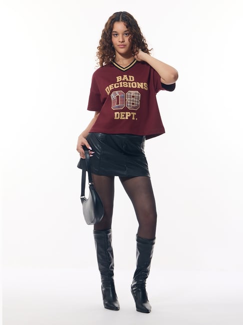 The Souled Store Tss Originals Bad Decisions Women Oversized T-Shirt