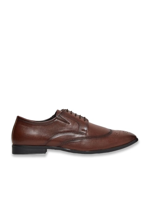 Styli Men's Brown Brogue Shoes-picture-43