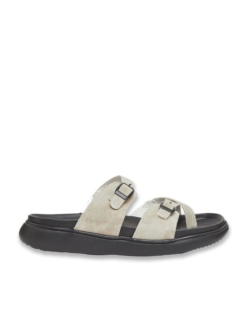 Styli Men's Beige Toe Ring Sandals-picture-44
