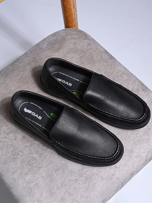 Gas Men's Loreto Black Casual Loafers-picture-33