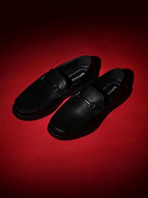 Gas Men's Stridenoir Black Casual Loafers-picture-32