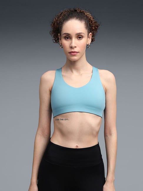 Puma Baltic Sea Blue Skinny Fit Sports Bra