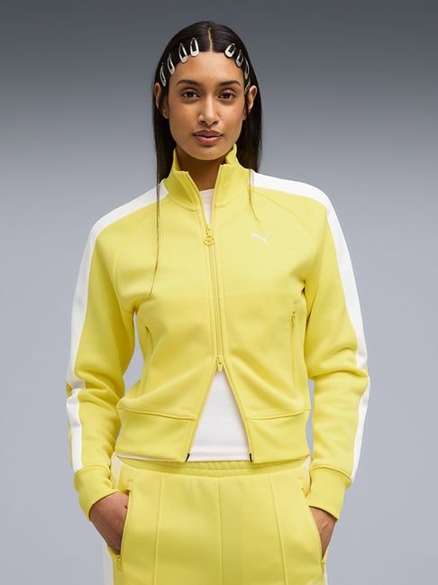 Puma T7 Lemon Meringue Regular Fit Sports Jacket