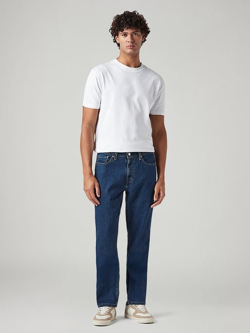 Levi's Men's 541 Dark Blue Regular Fit Mid Rise Tinted Jeans-picture-41