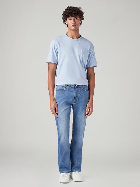 Levi's Men's 513 Light Blue Slim Fit Mid Rise Jeans-picture-32