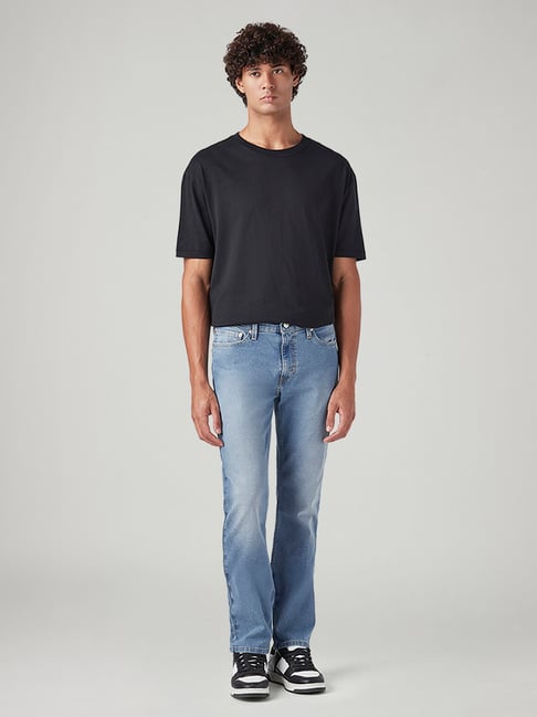 Levi's Men's 511 Light Blue Slim Fit Mid Rise Jeans-picture-31