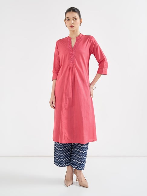 Rangmanch by Pantaloons Coral A-line Kurta-picture-27