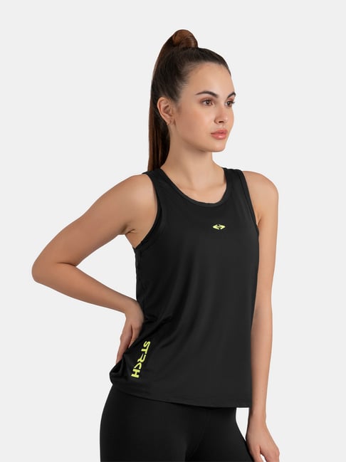 STRCH Black Printed Sleeveless Top-picture-15