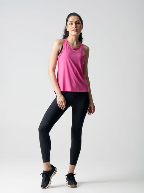 STRCH Pink Solid Sleeveless Top-picture-19