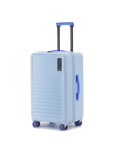 Mokobara Shy Blue The Aisle Trunk Medium Hard Sided Checked Luggage-picture-16