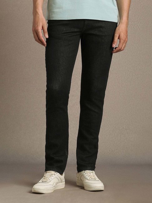 Louis Philippe Black Cotton Slim Fit Jeans-picture-44