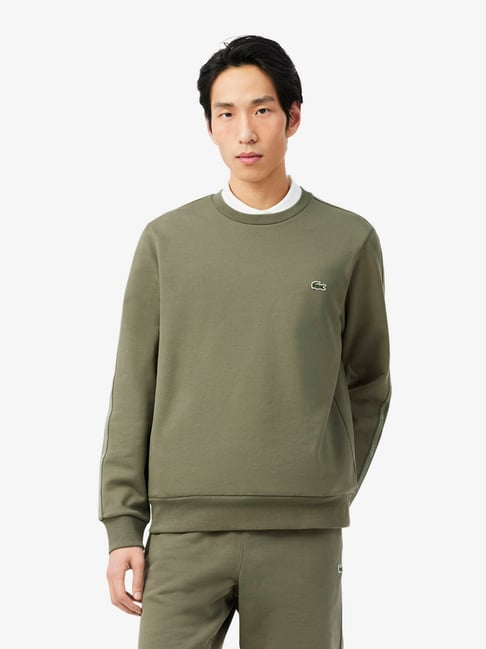 Lacoste Green Cotton Regular Fit Sweatshirt-picture-33