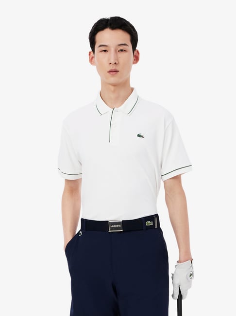 Lacoste White Regular Fit Polo T-Shirt-picture-20