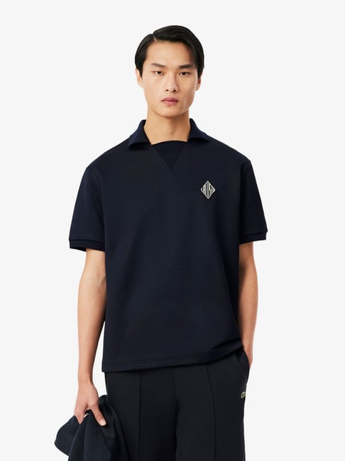 Lacoste Black Relaxed Fit Polo T-shirt-picture-19