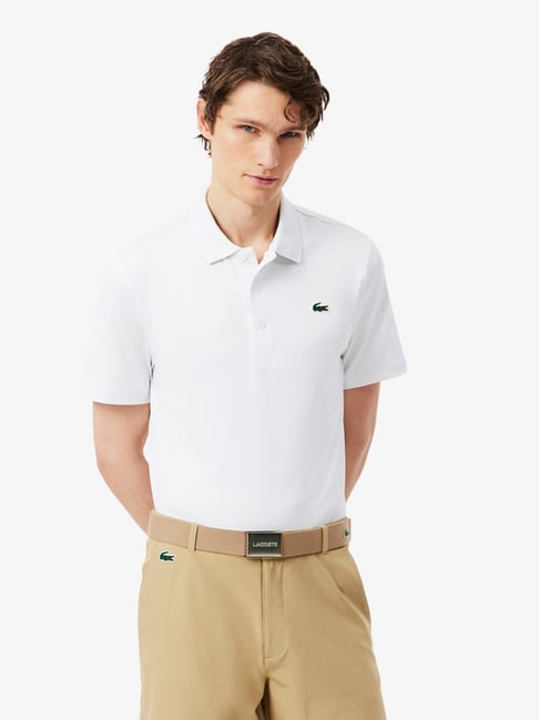 Lacoste White Regular Fit Polo T-Shirt-picture-17