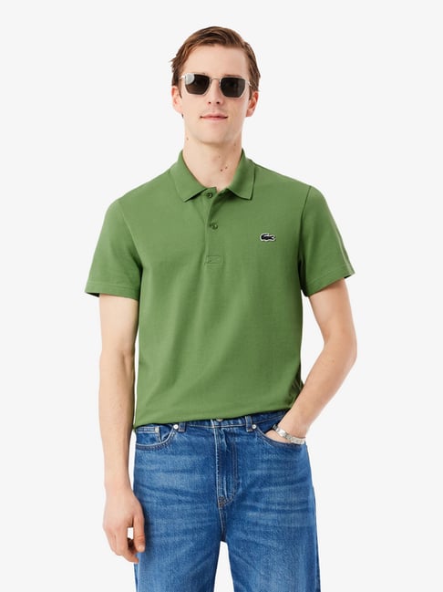 Lacoste Green Regular Fit Polo T-Shirt-picture-13